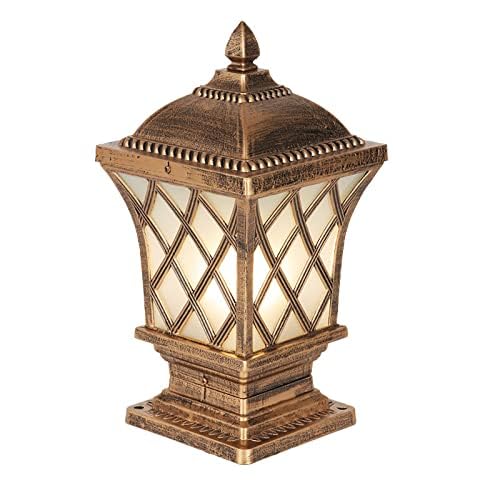 CITRA Cross Design Pillar Light Antique Gate Lamp E27 Lantern Post